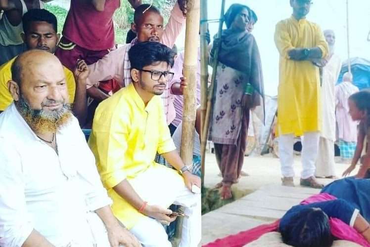 हसनपुर प्रखंड के भटवन पंचायत के सिरसिया गांव  में बाढ़ के पानी में तीन लड़कियां डूबी, एक की मौत